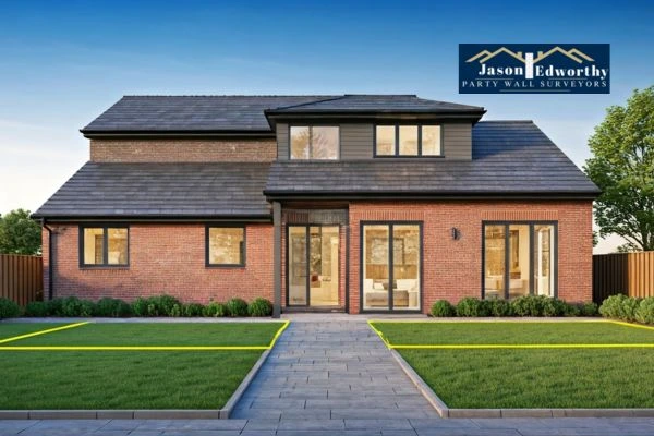 Home extension focusing on boundary line Ferndown